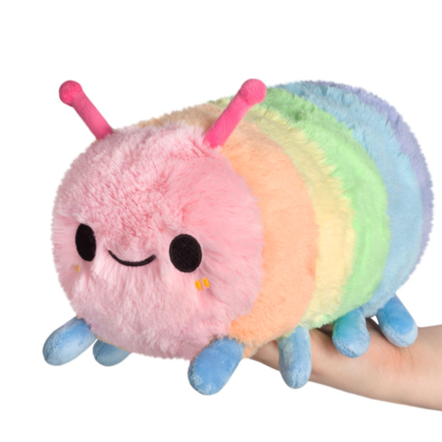 Mini Squishable Rainbow Caterpillar 7"
