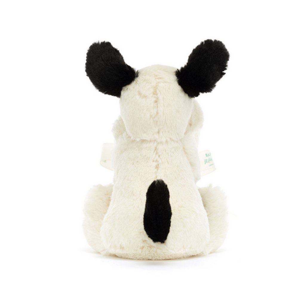 Bashful Black & Cream Puppy Soother Lovie