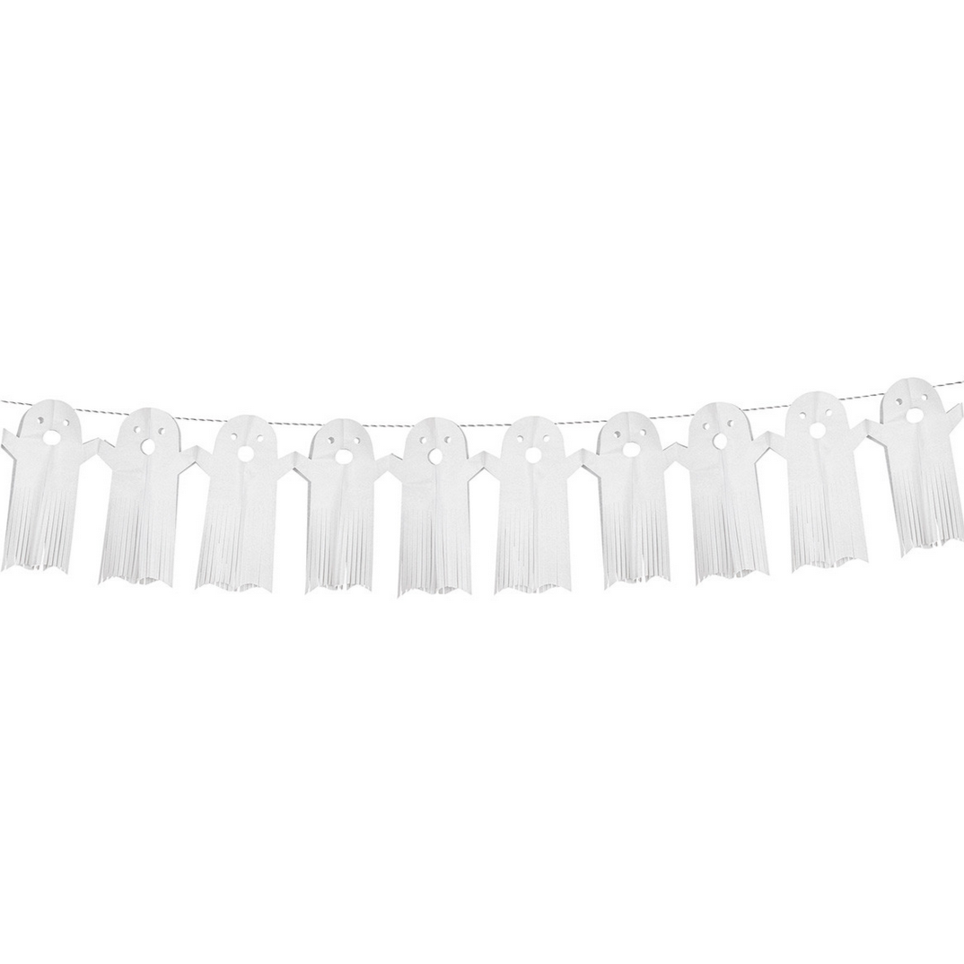 Large Tissue Paper Ghost Garland