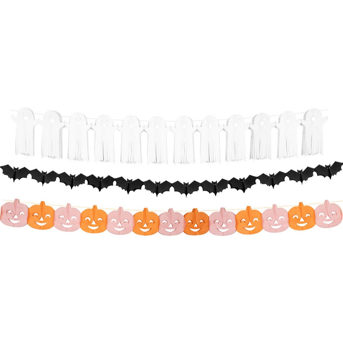 Tissue Paper Halloween Garlands