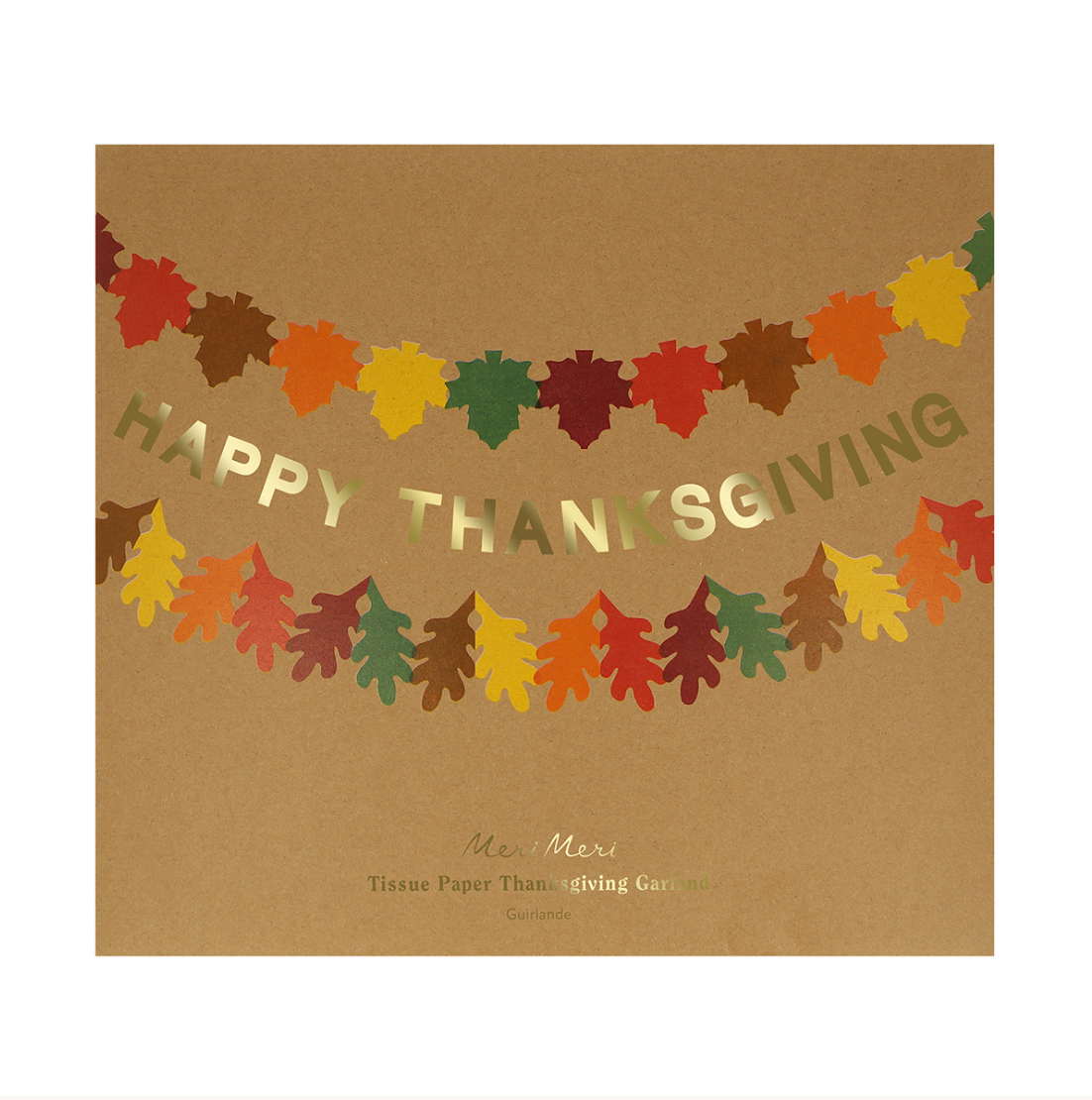 Tissue Paper Thanksgiving Garland