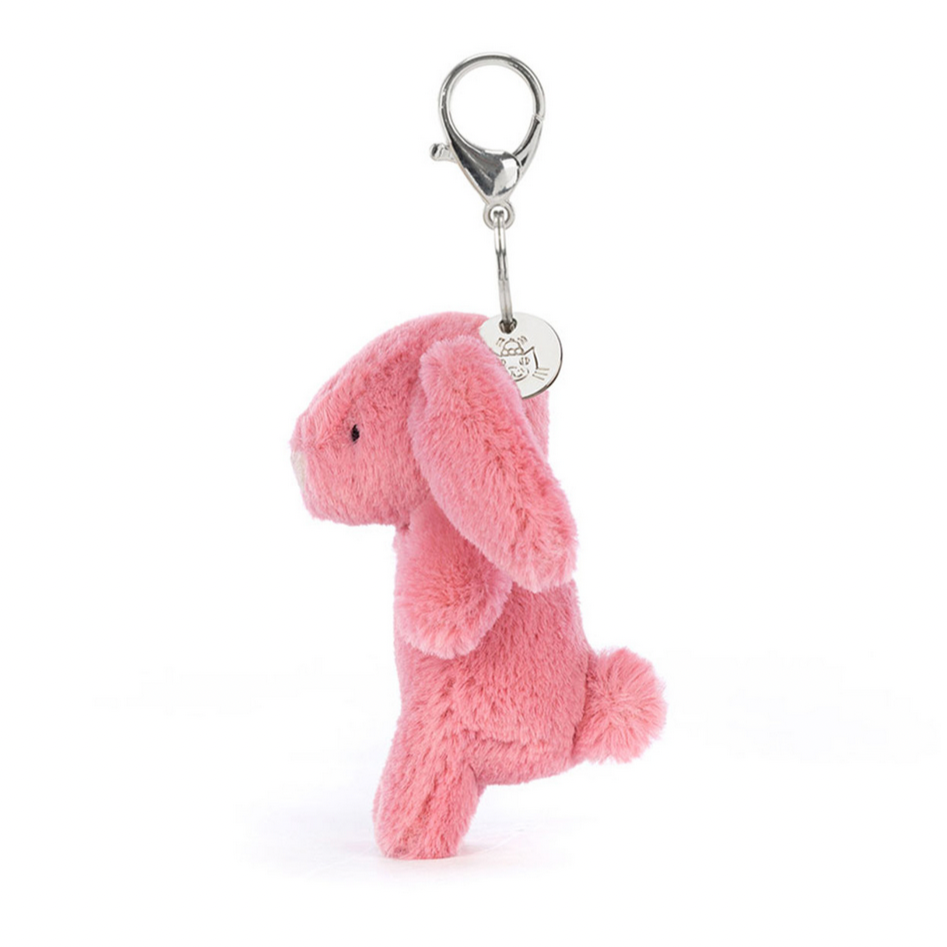 Bashful Bunny Pink Bag Charm