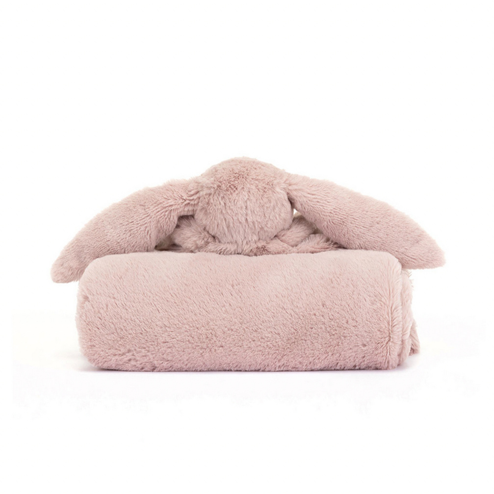 Bashful Luxe Bunny Rosa Blankie in Gift Box