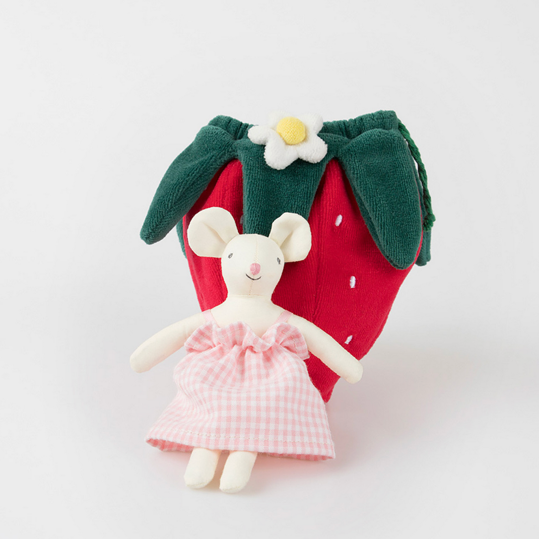 Strawberry Mouse Mini Doll