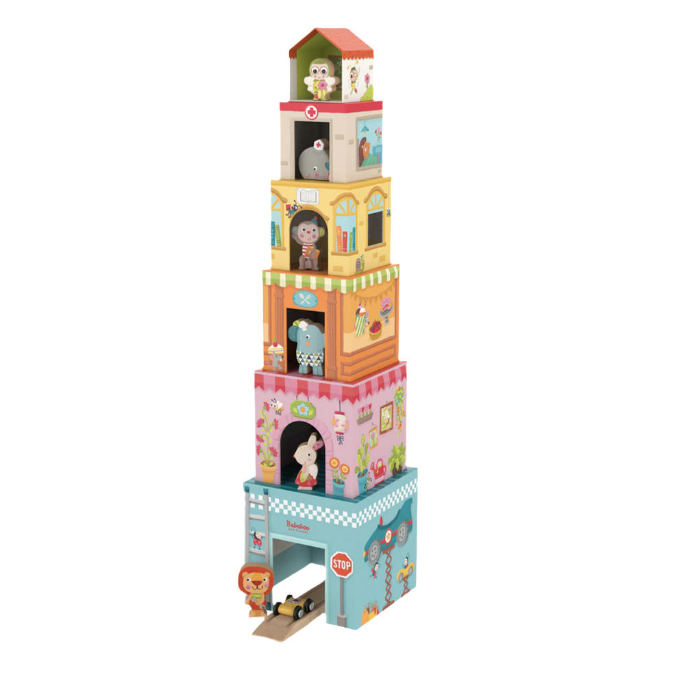 Tower House Stacking Game