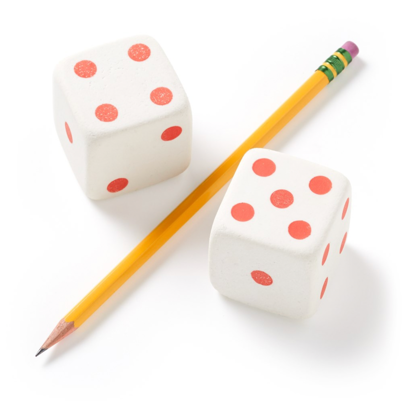 Make Big Mistakes Giant Dice Eraser Set