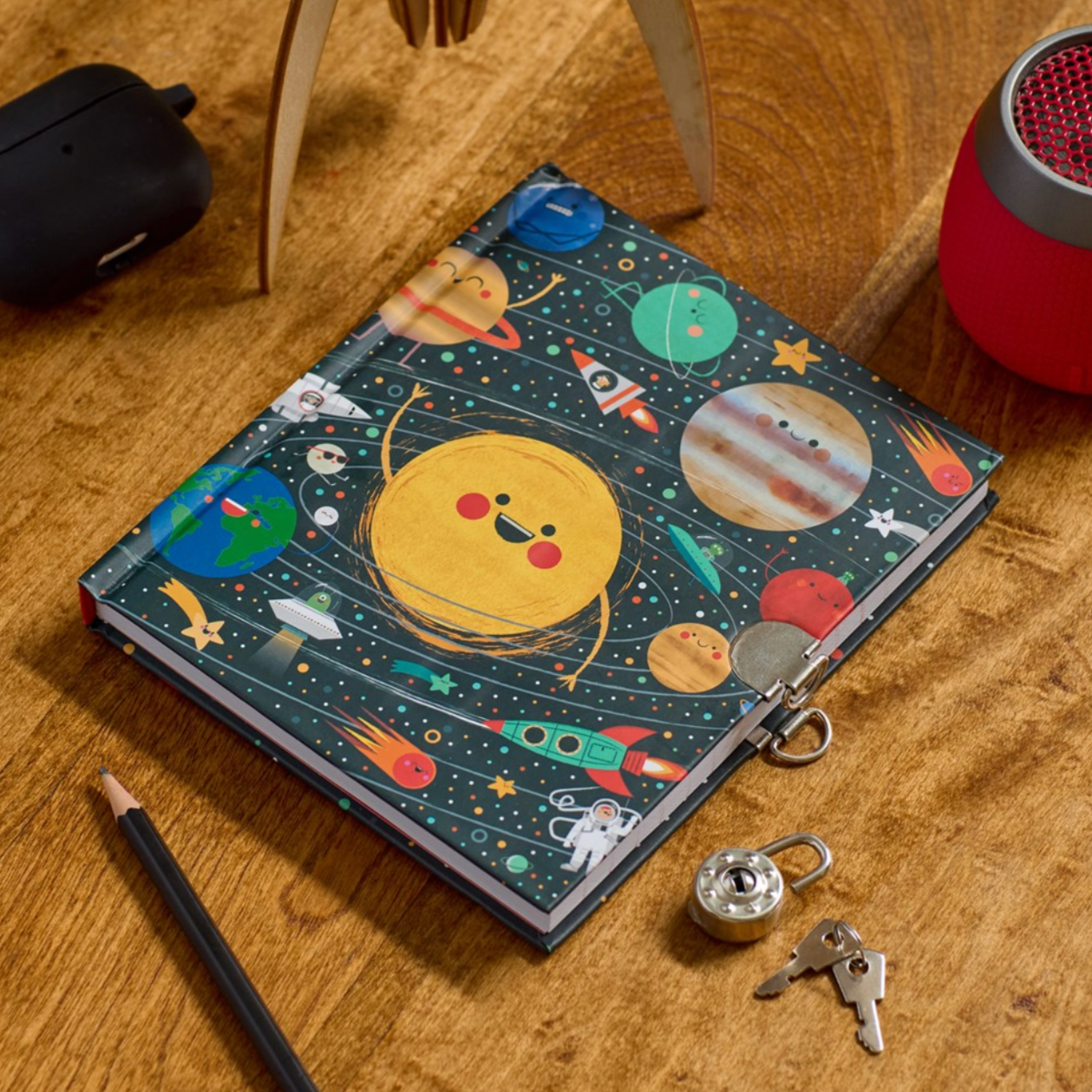 Solar System Locked Diary