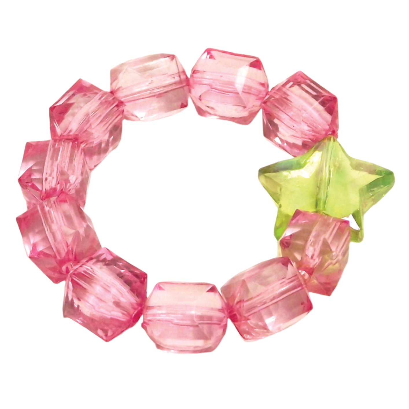 Kids Rock Candy Stretch Bracelet with Star bead