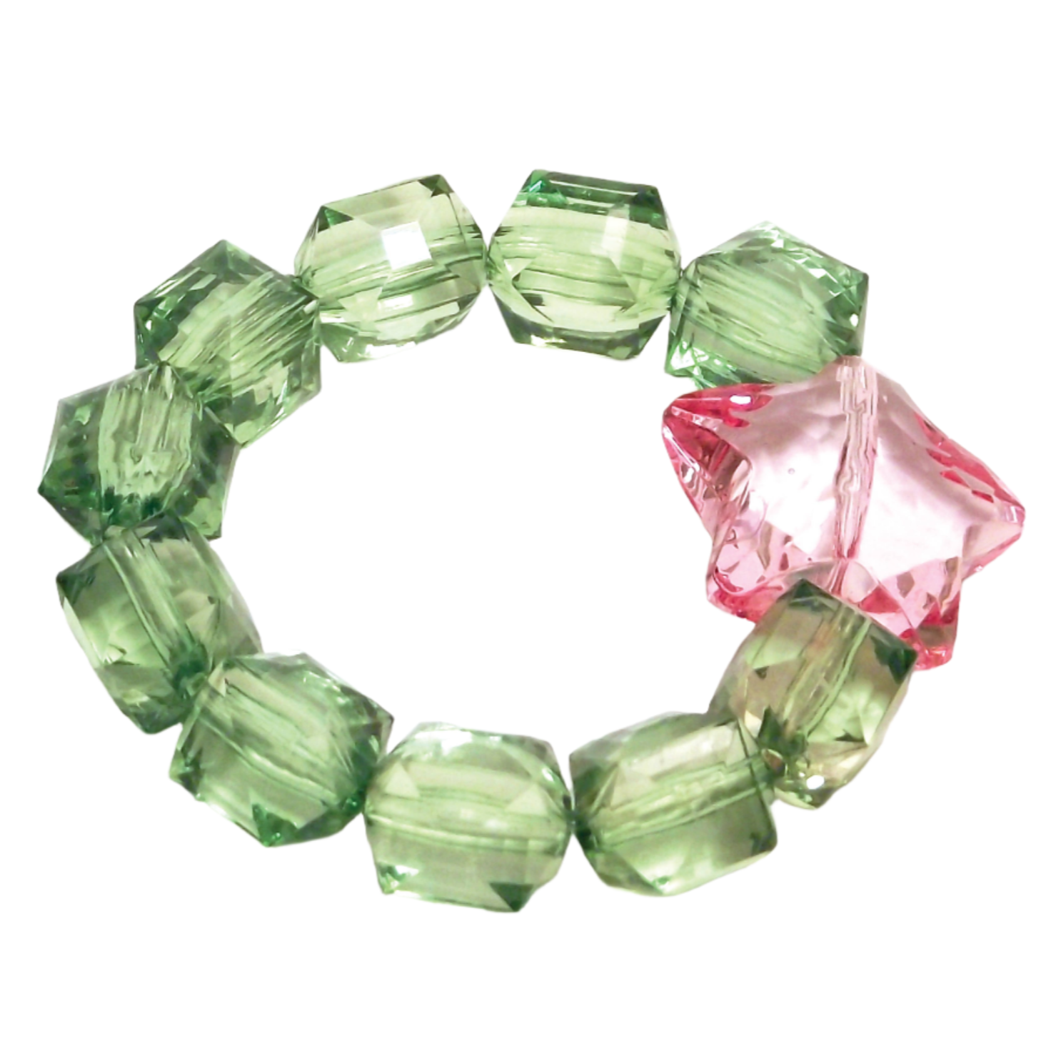 Kids Rock Candy Stretch Bracelet with Star bead