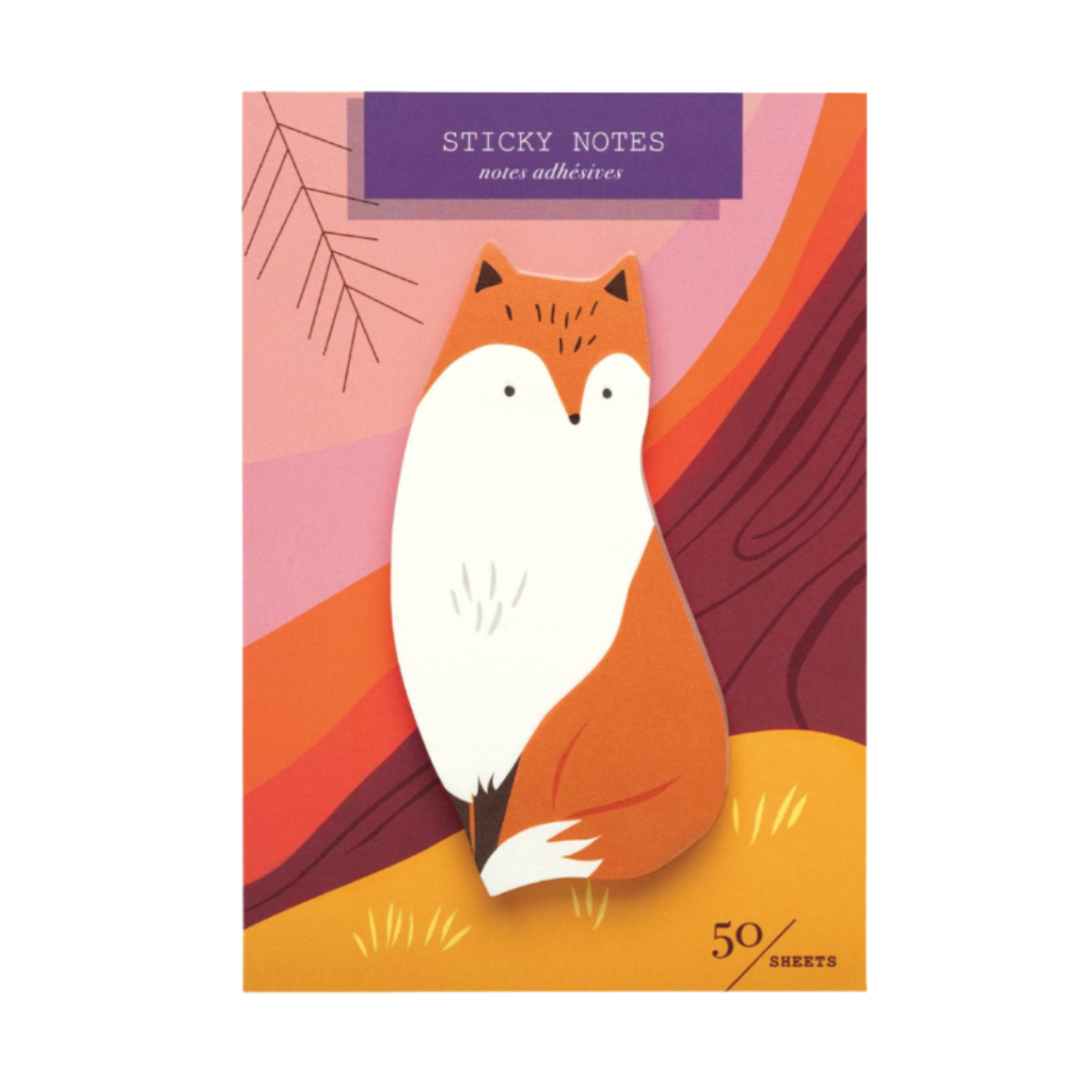 Fox Die Cut Sticky Notes