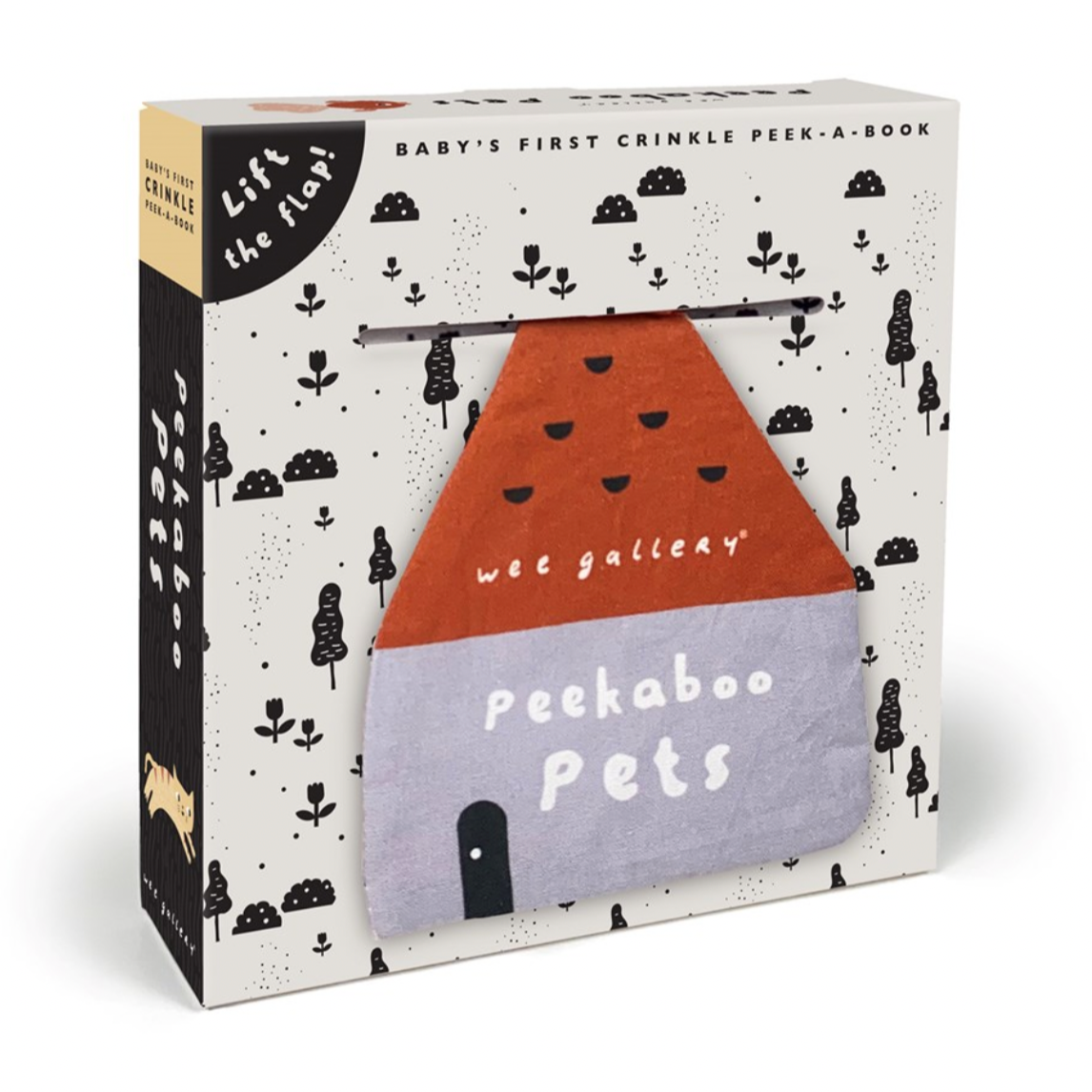 Organic Peekaboo Pets: Baby's First Crinkle Peek-A-Book