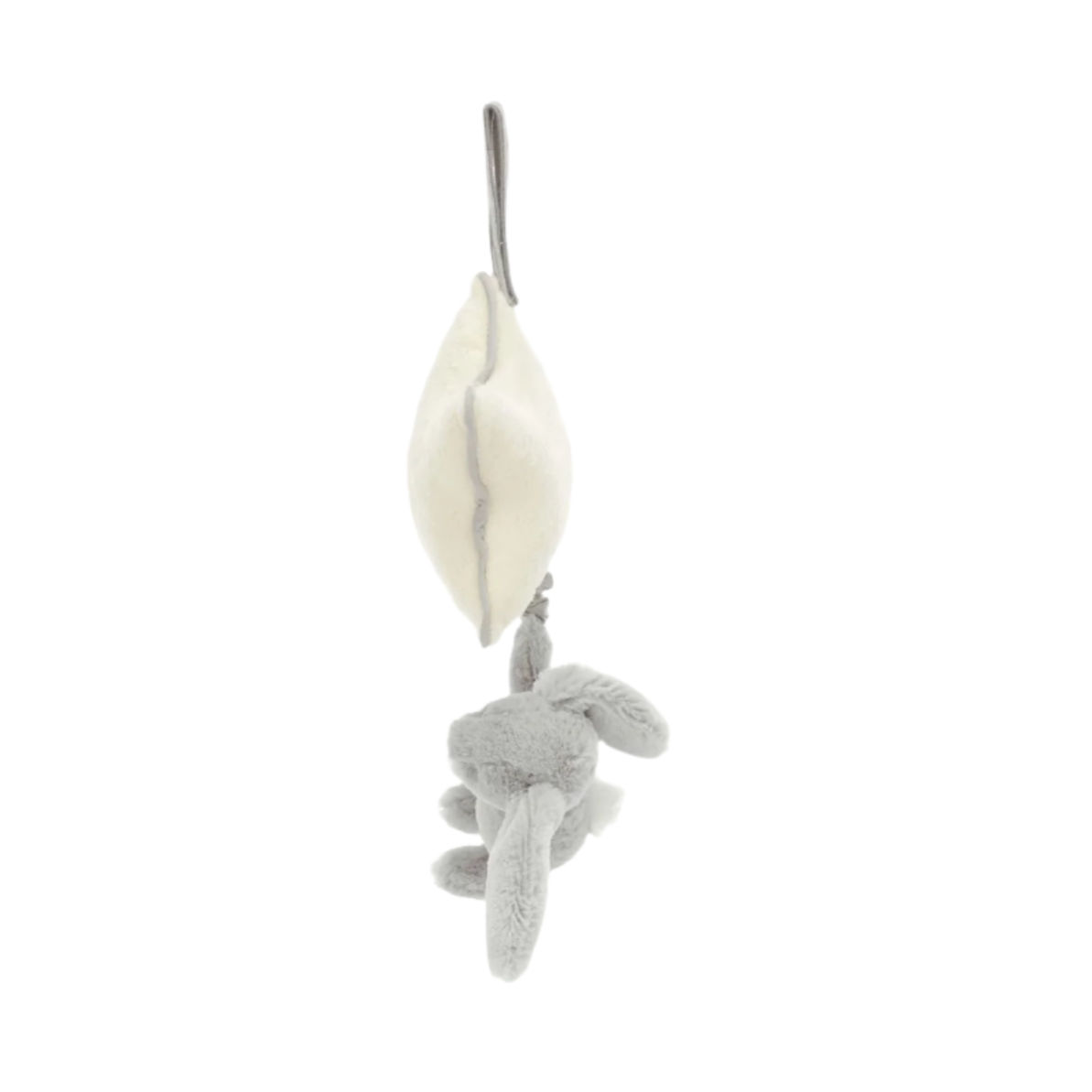 Bashful Silver Grey Bunny Musical Pull