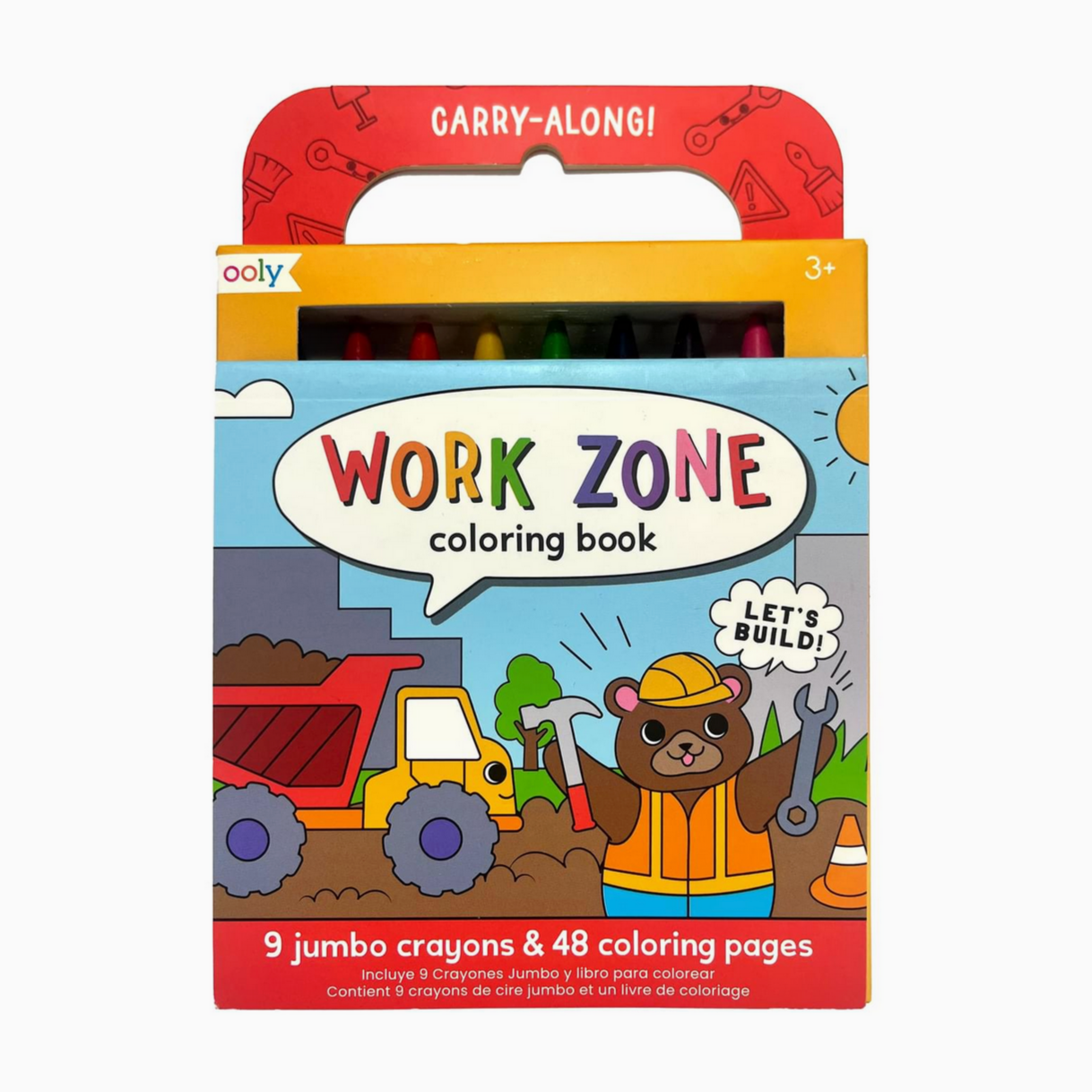 Carry Along Crayon & Coloring Book Kit -Work Zone