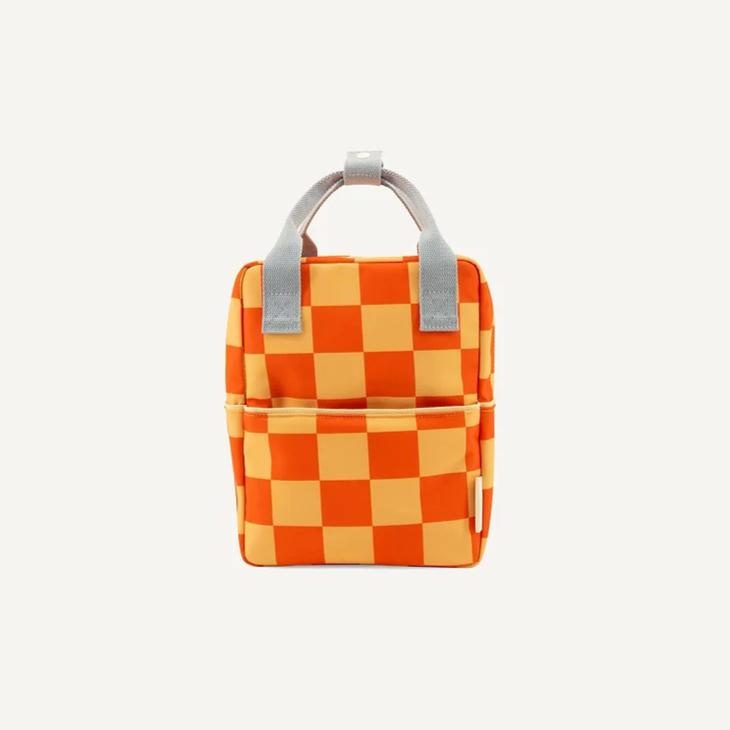 Backpack small • farmhouse • checkerboard • pear jam+ladybird red