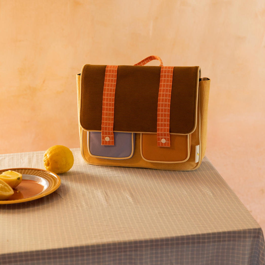 School bag • farmhouse • corduroy • pear jam