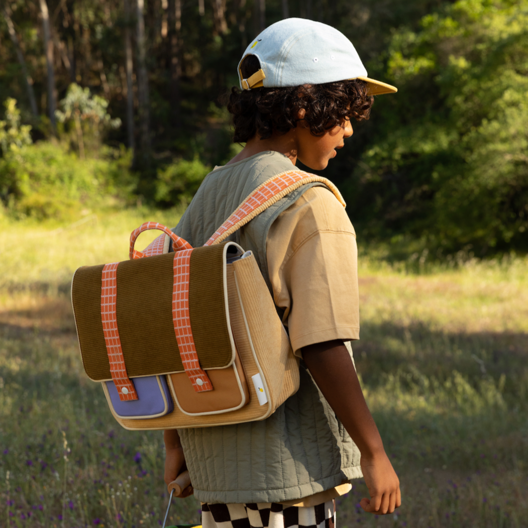 School bag • farmhouse • corduroy • pear jam