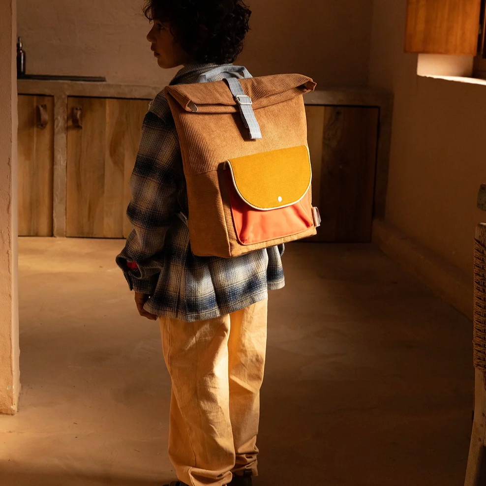 Backpack large • farmhouse • corduroy •  harvest moon