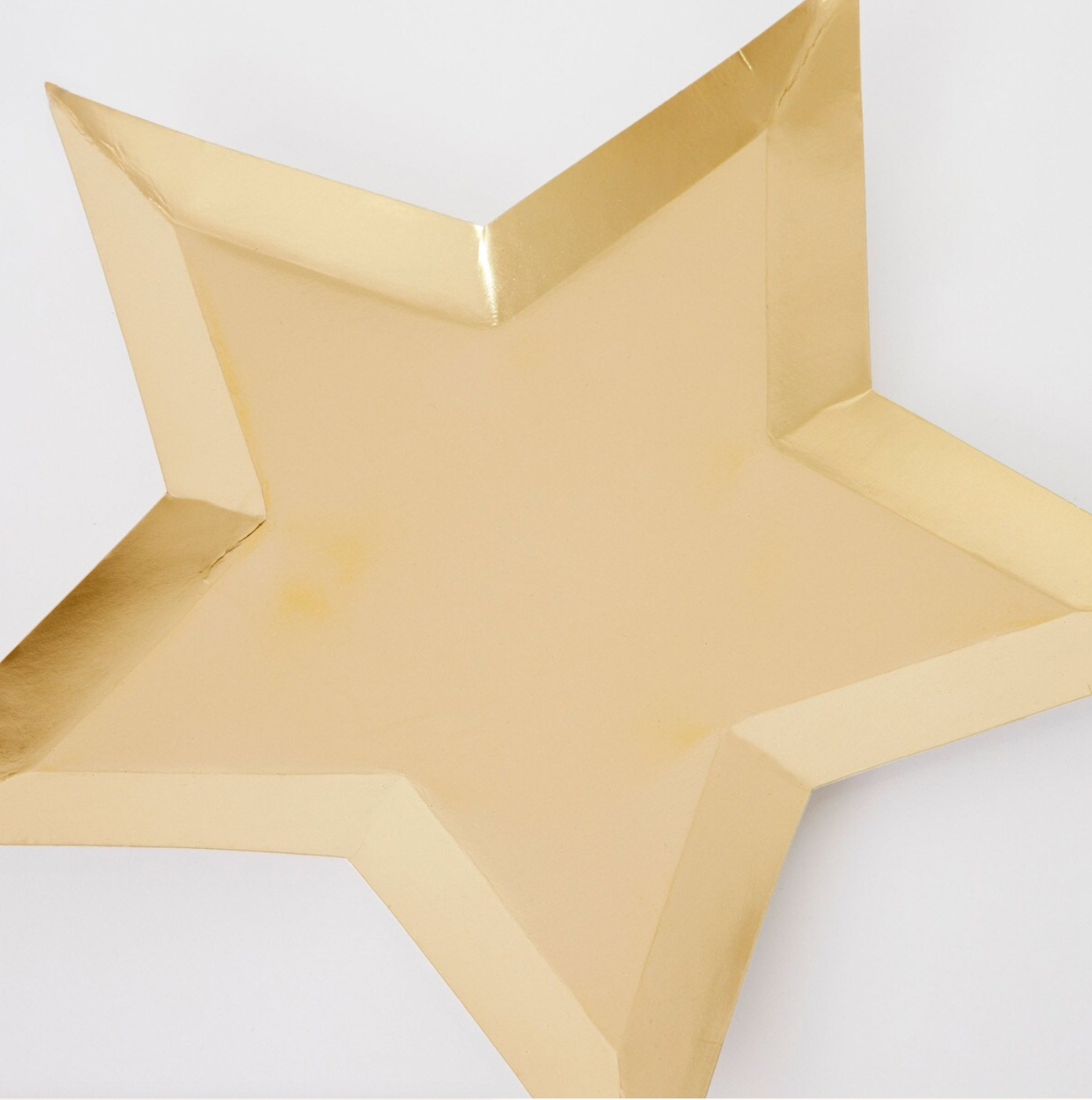 Gold Foil Star Plates -8pk