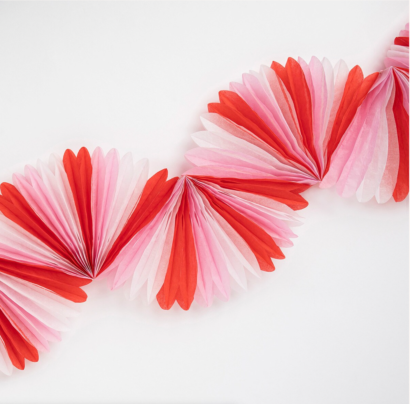 Candy Cane Stripe Honeycomb Garland