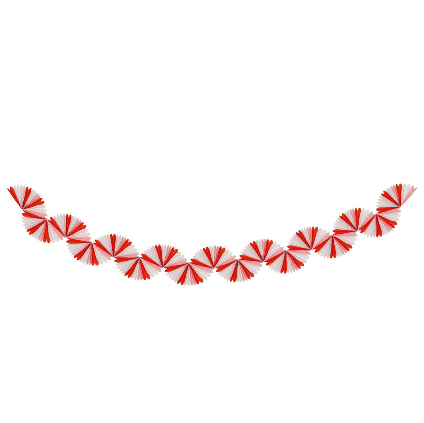 Candy Cane Stripe Honeycomb Garland