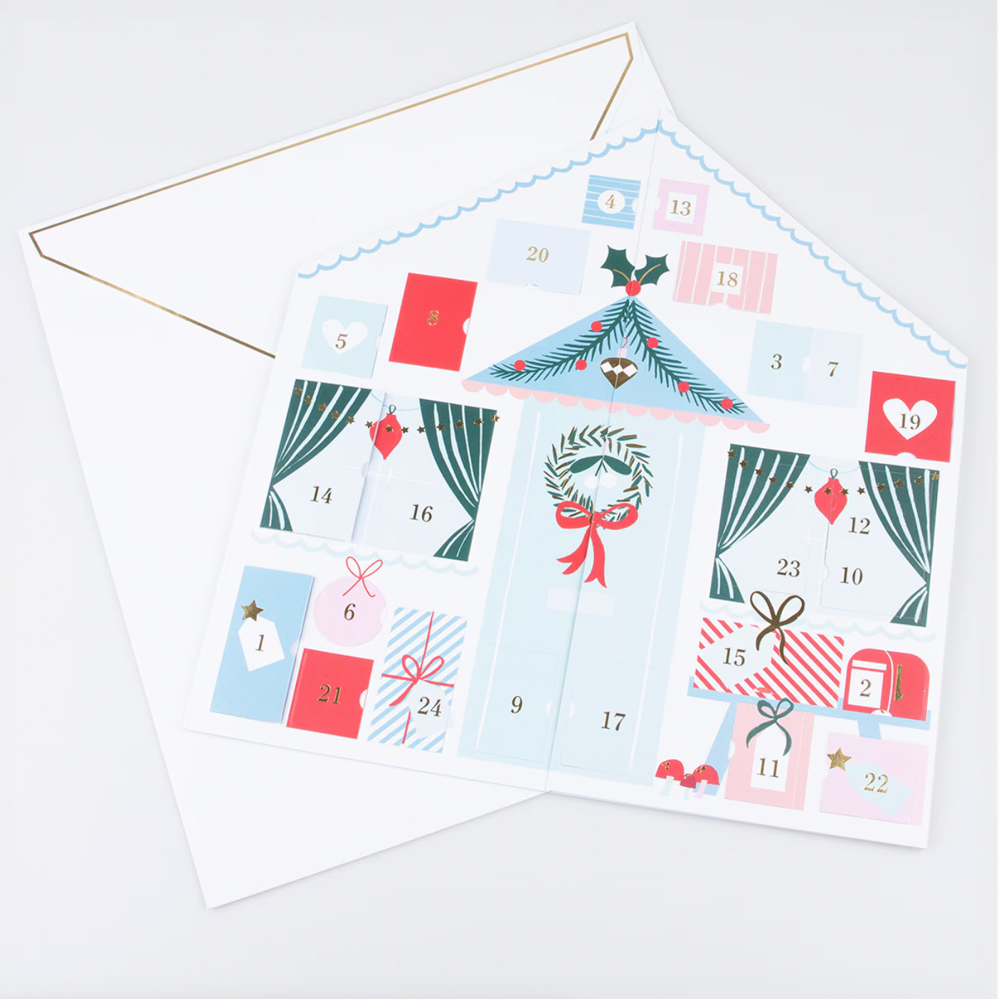 Santa's Cabin Sticker Advent Calendar