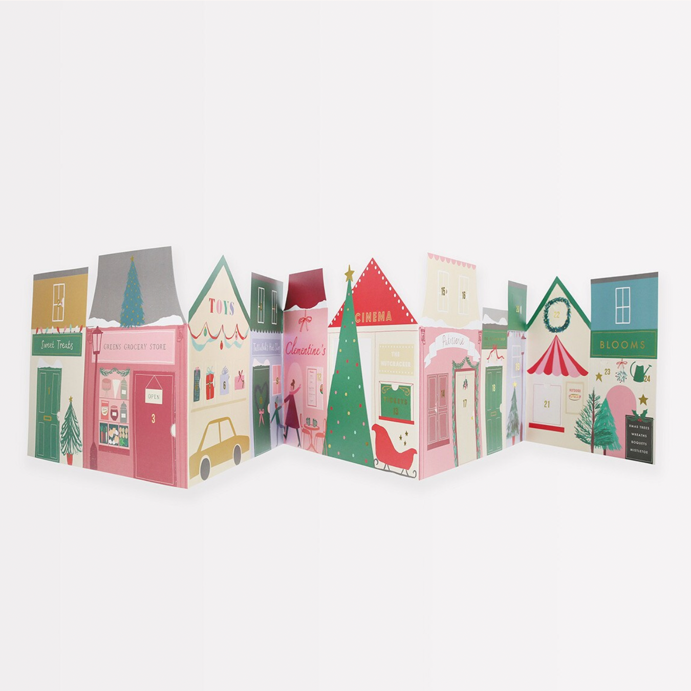 Christmas Street Concertina Advent Calendar