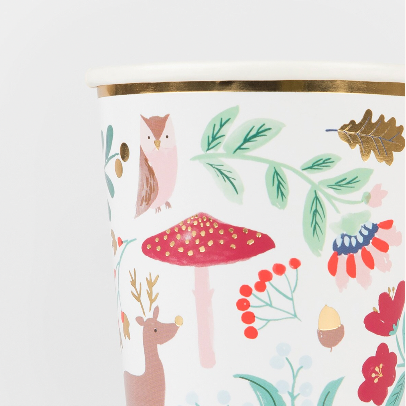 Winter Woodland Cups (8pk)