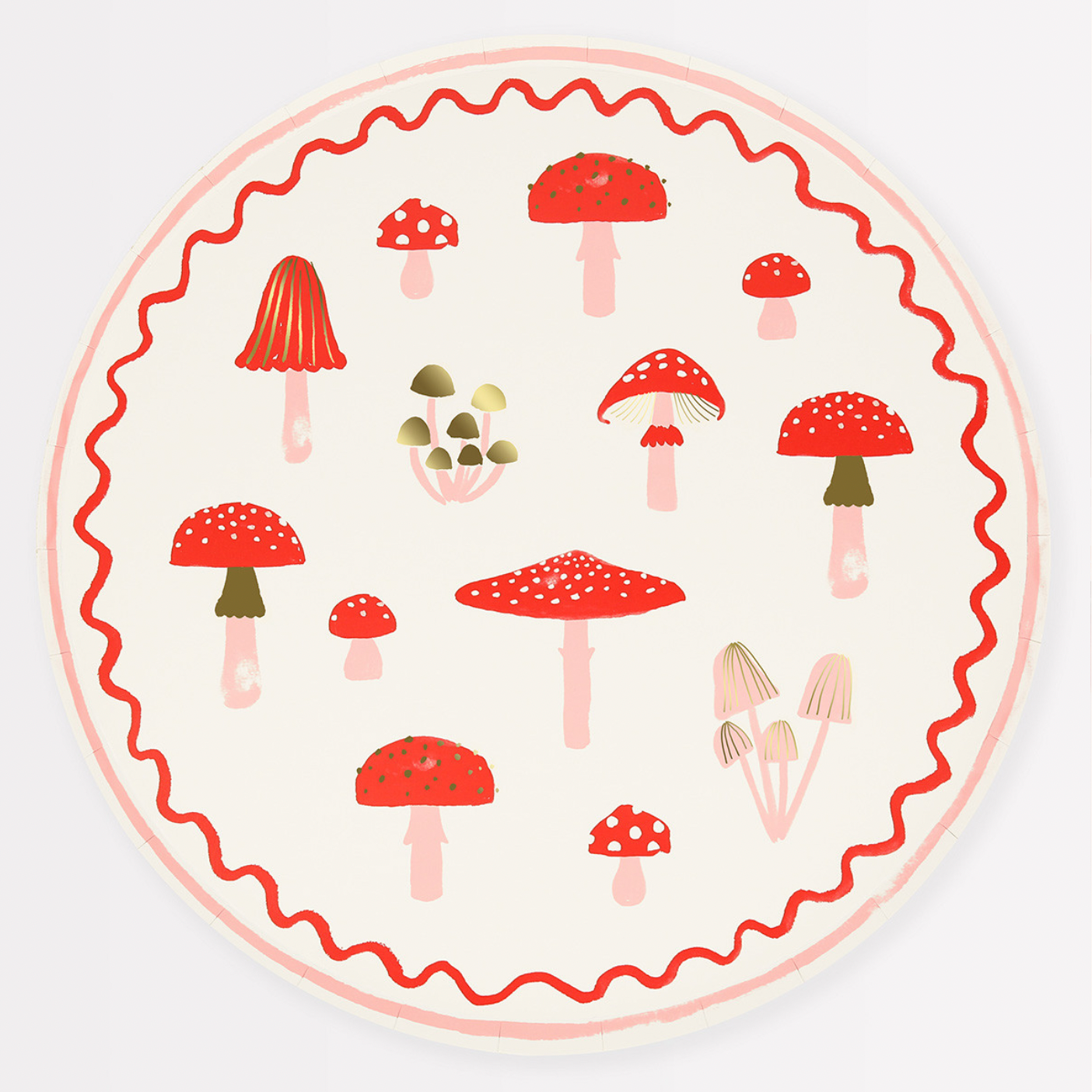 Merry Mushrooms Dinner Plates (8pk)