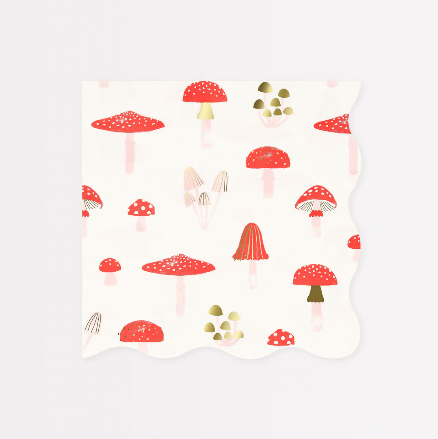 Merry Mushrooms Large Napkins (16pk)