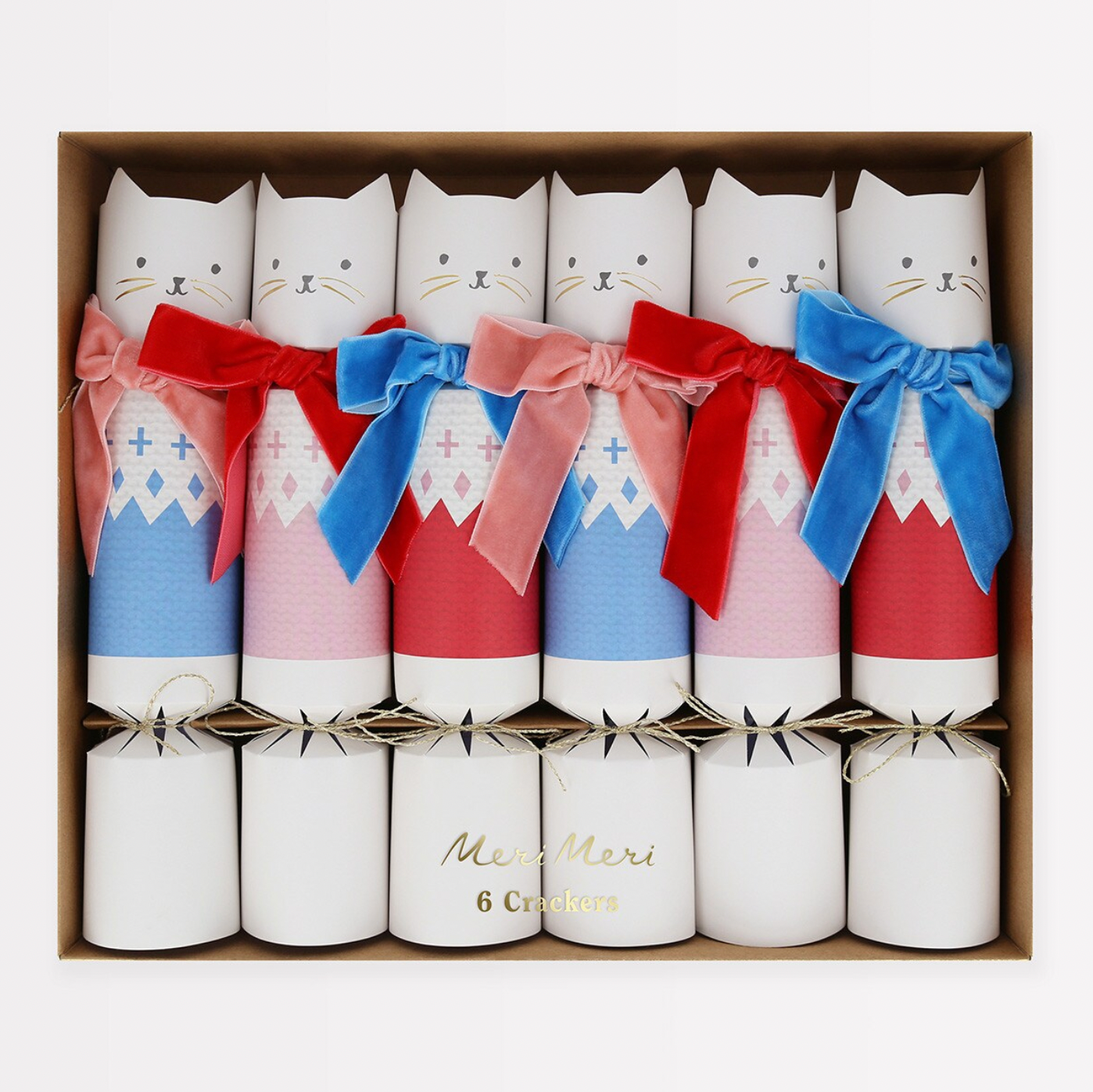 Velvet Bow Cat Crackers (6pk)