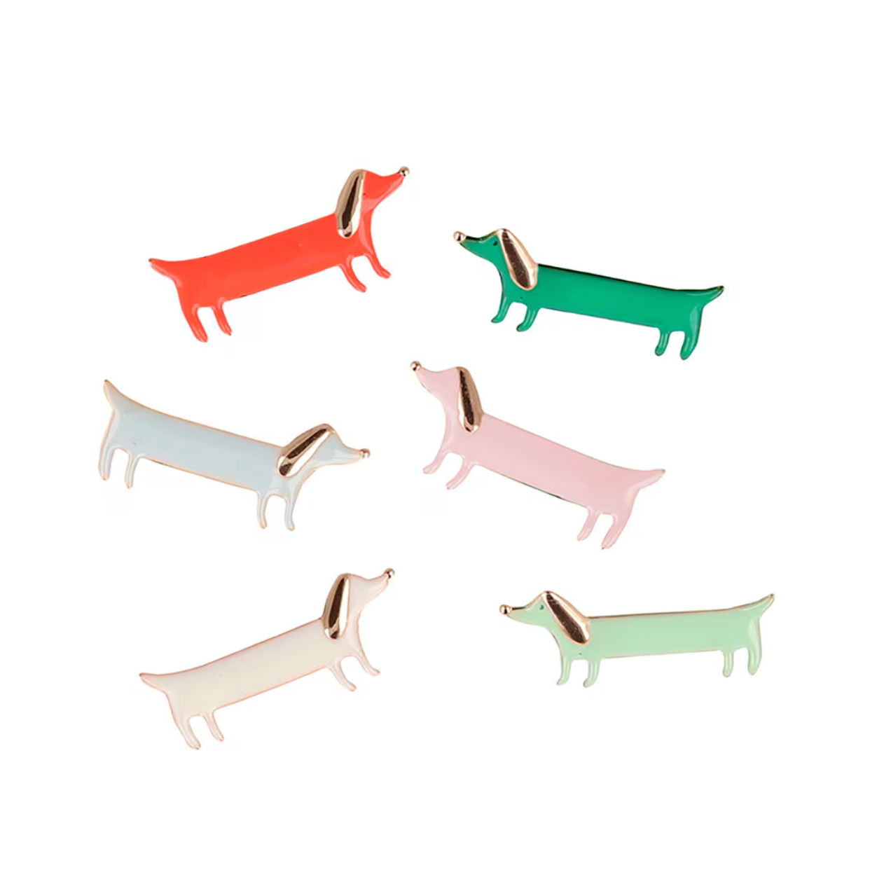 Festive Stripe Sausage Dog Crackers -6pk