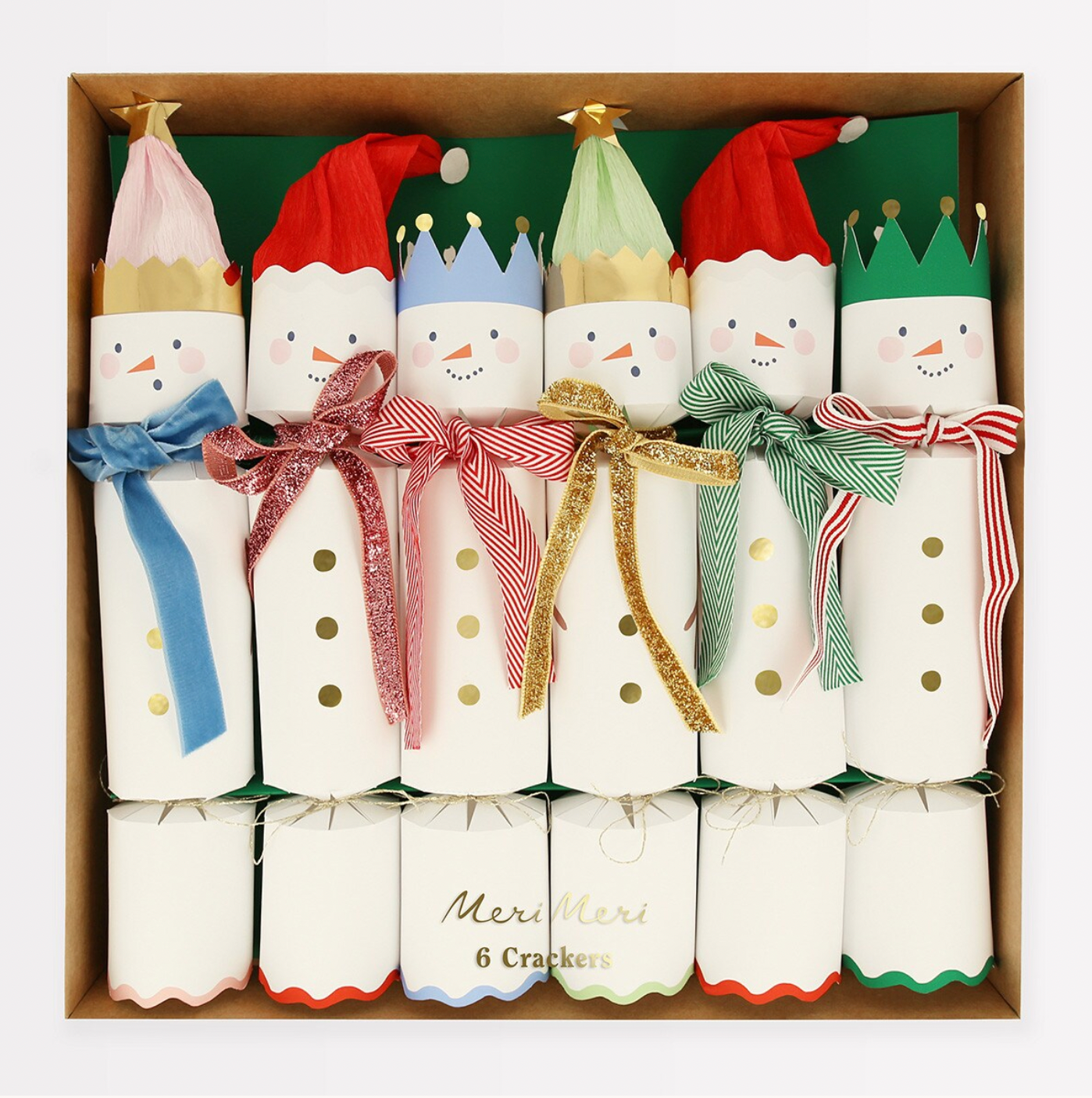 Snowmen Crackers -6pk