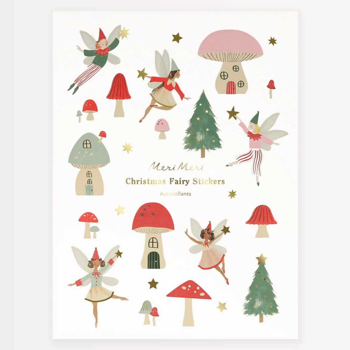 Christmas Fairy Sticker (10pk)