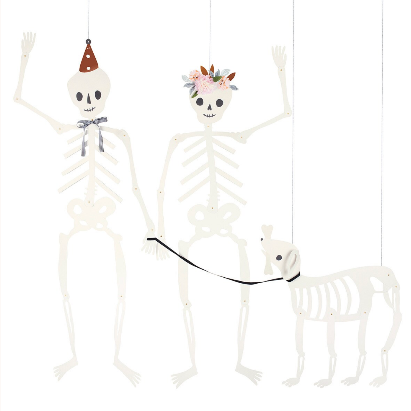 Giant Jointed Skeletons 3pk