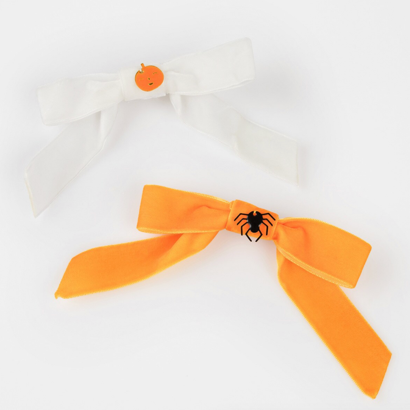 Halloween Velvet Bow Hair Clips -pk4