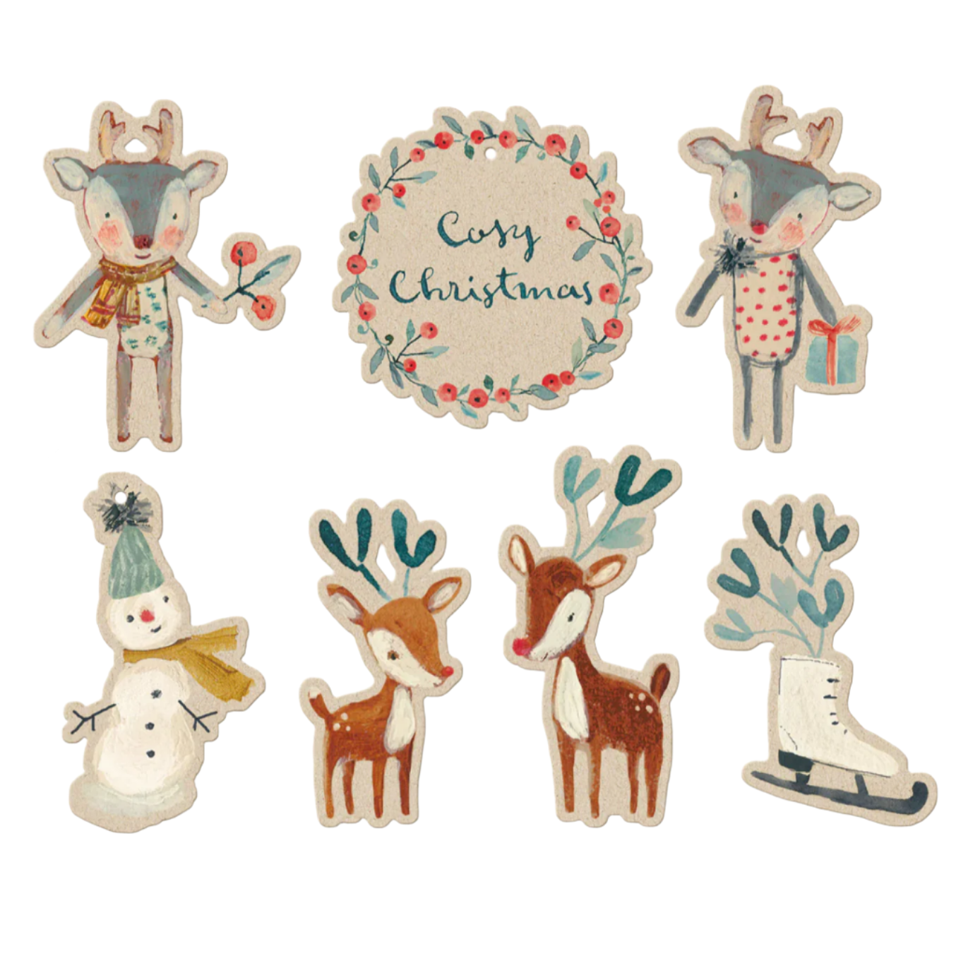 Gift tags Cosy Christmas (14pcs)