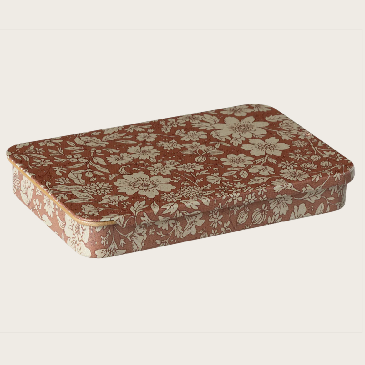 Metal box with sliding lid - heather