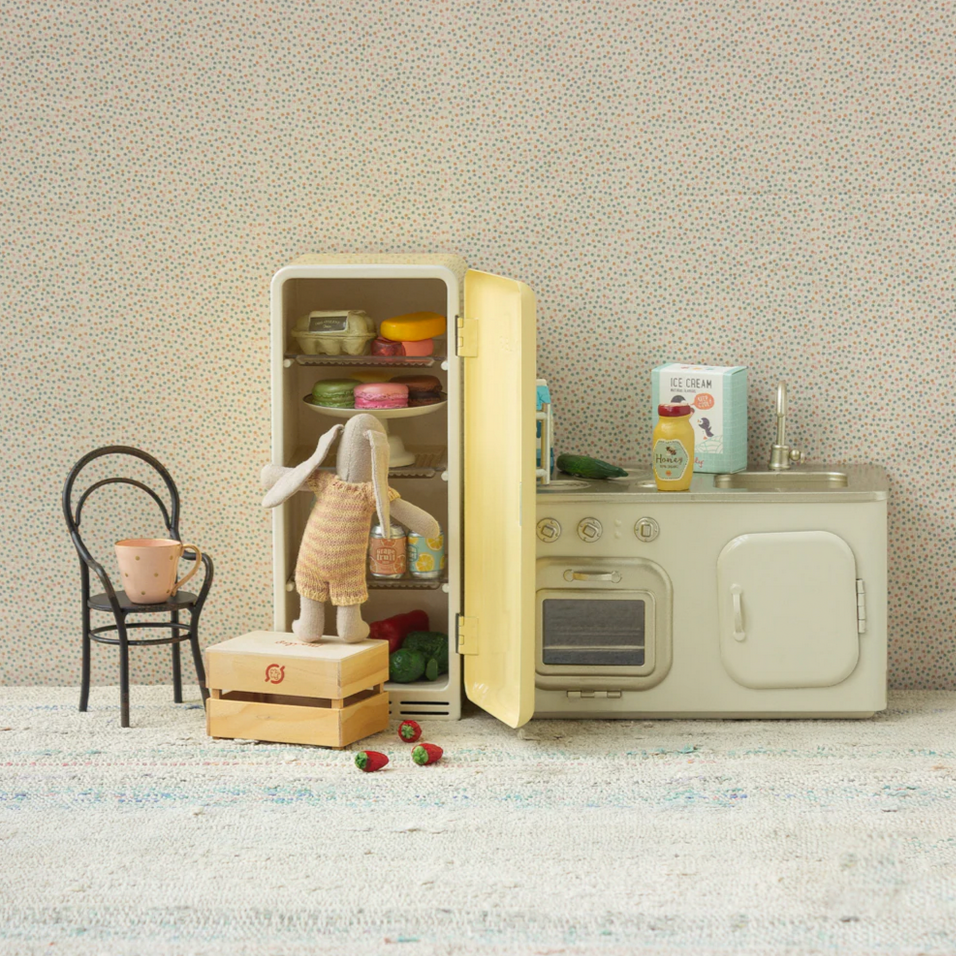 Miniature Fridge- yellow