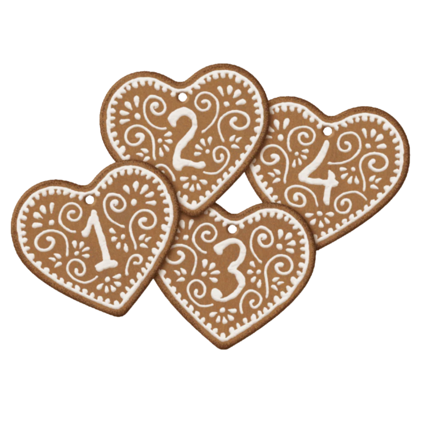 Gingerbread gift tags 1-4