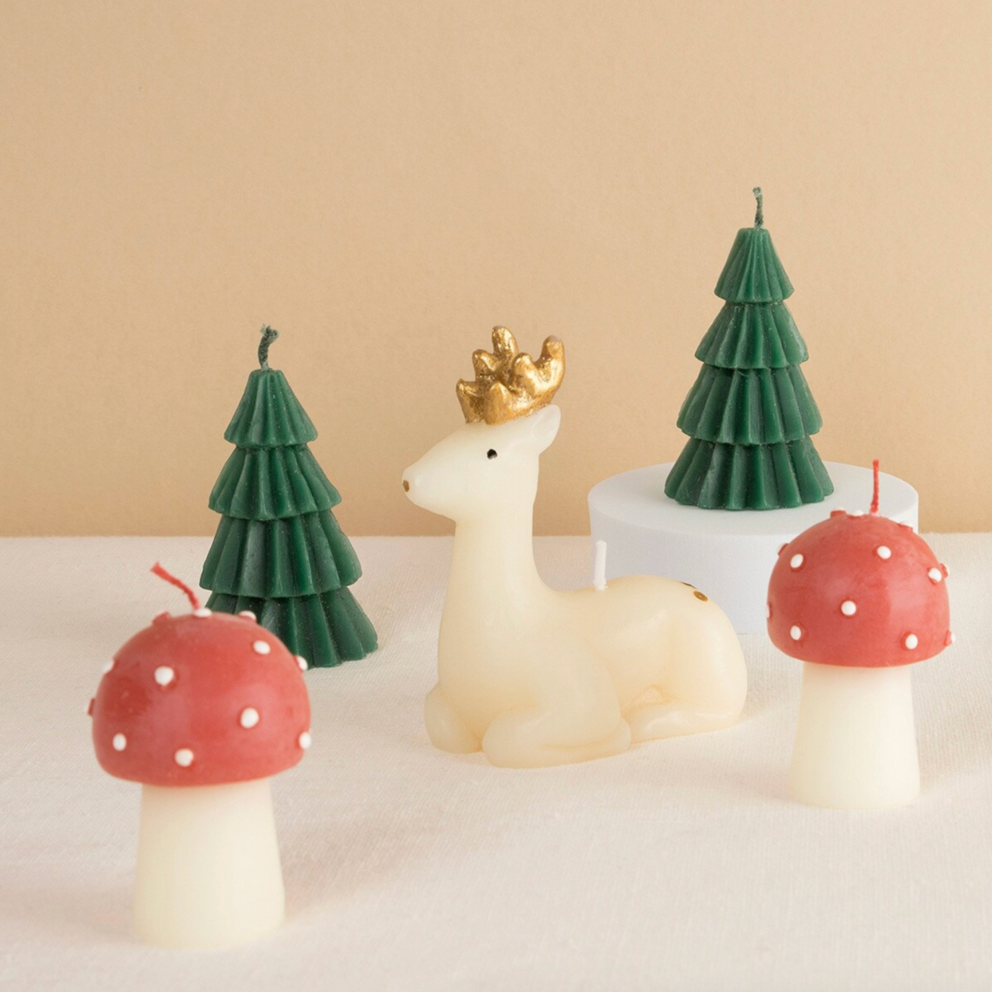 Winter Woodland Candles (x5)