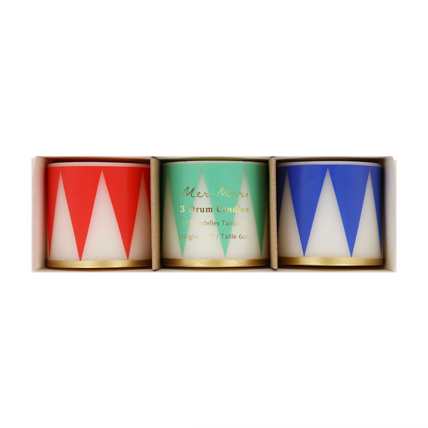 Small Drum Candles (3pk)