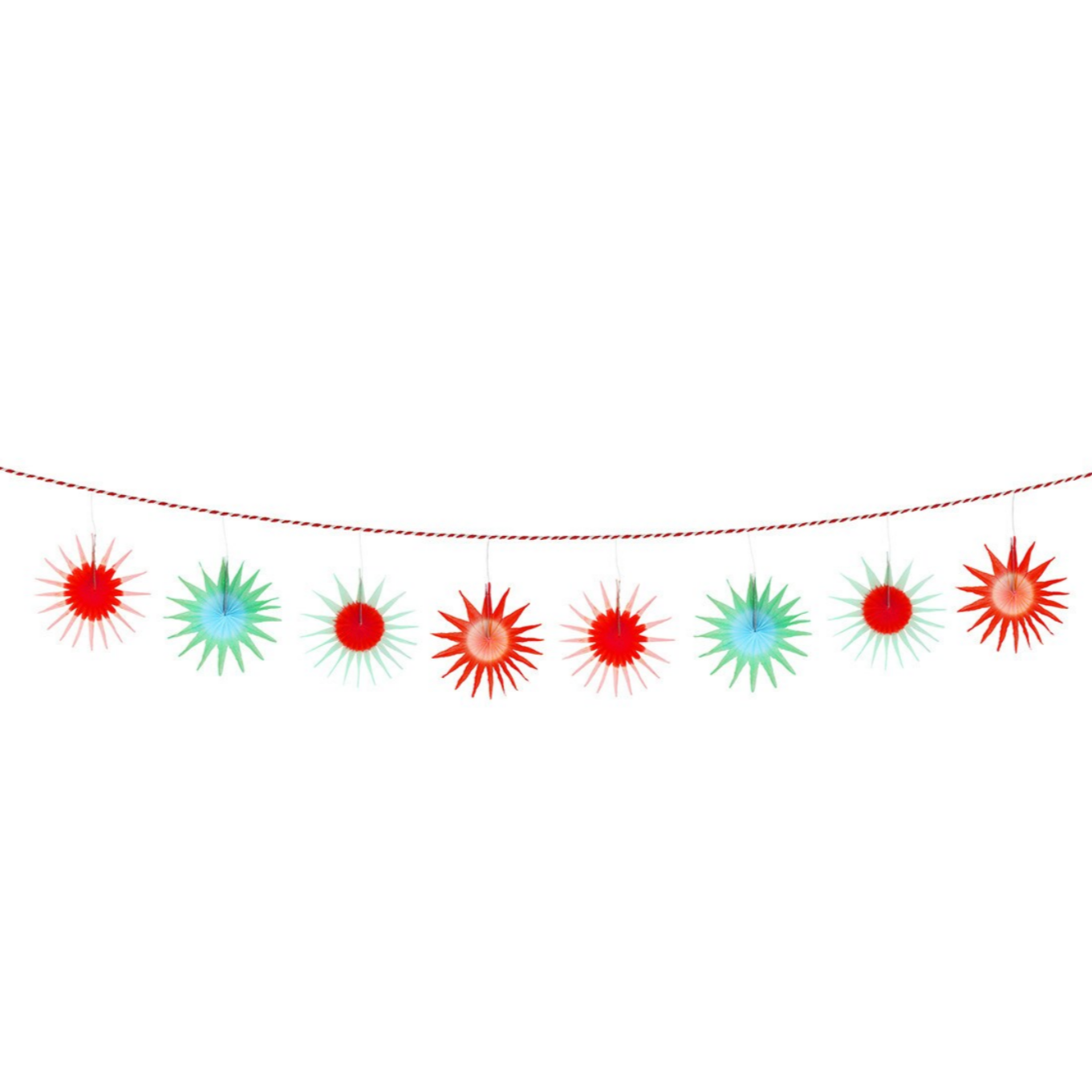 Tissue Paper Starburst Garland