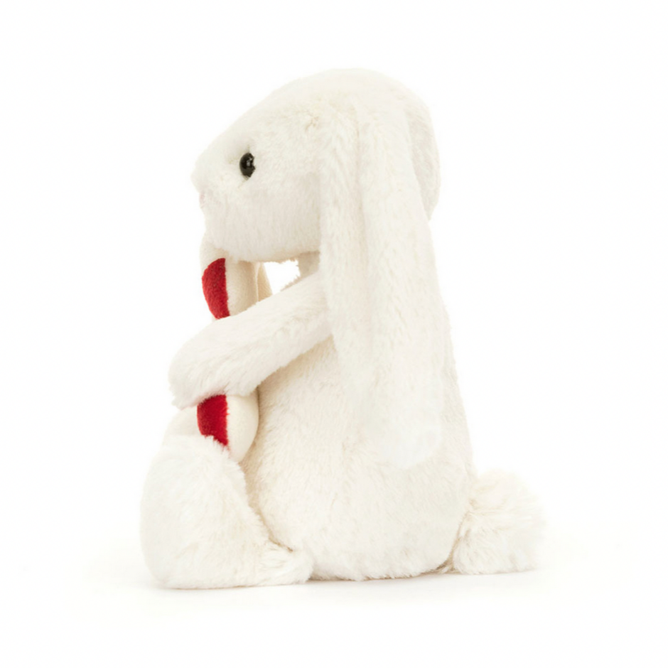 Bashful Bunny with Candy Cane