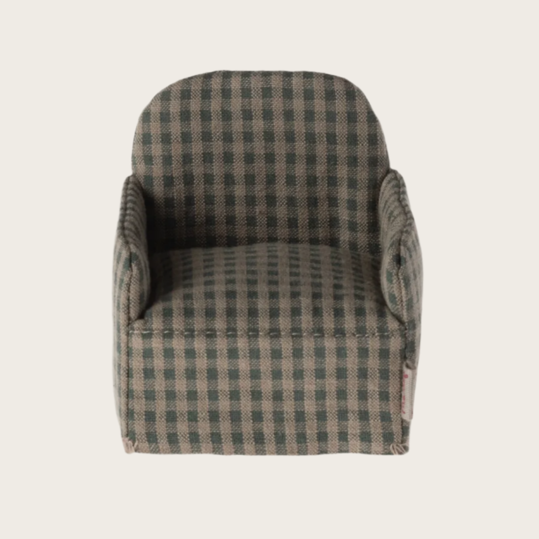 Chair for Mouse - Green checker