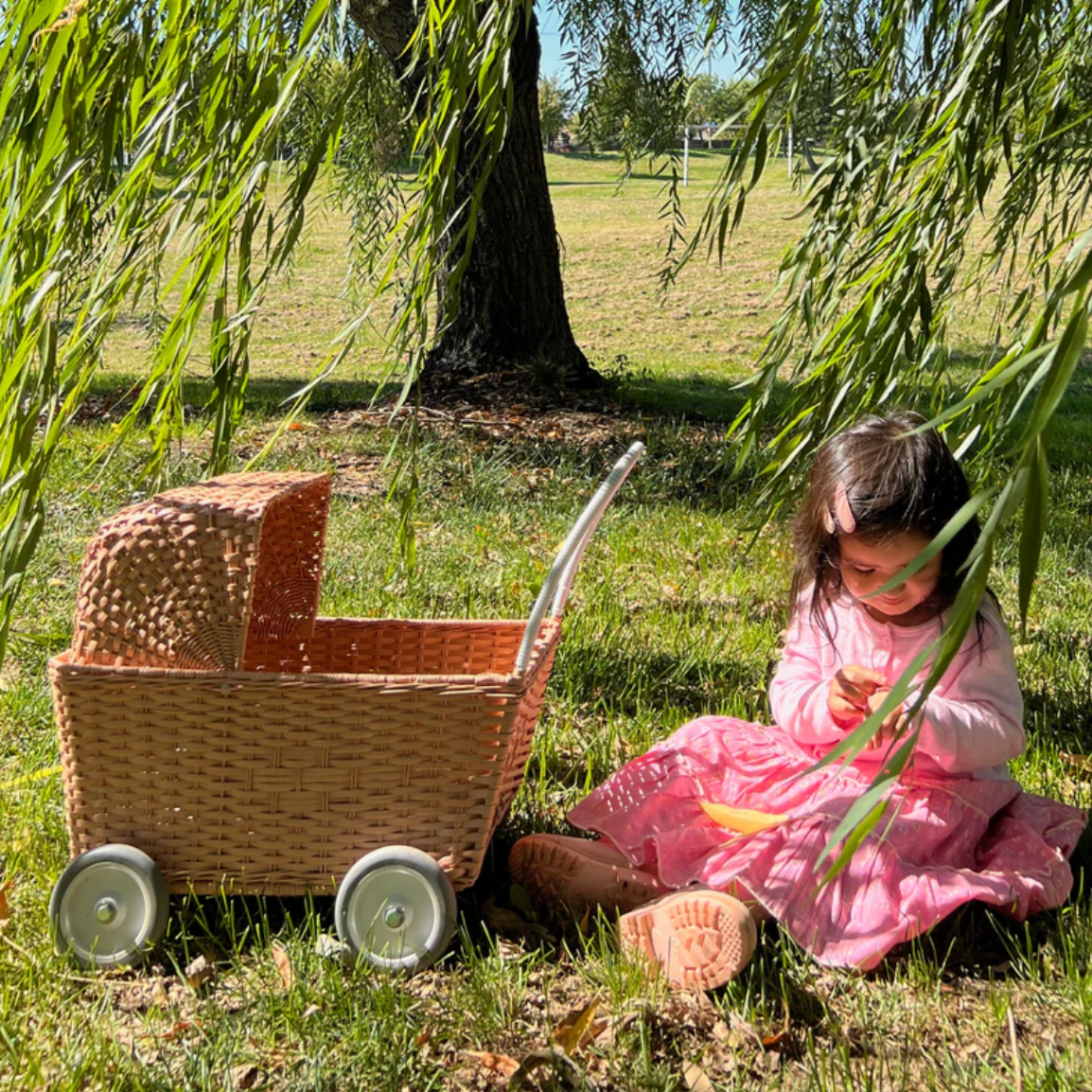 Rattan Strolley - Seashell Pink