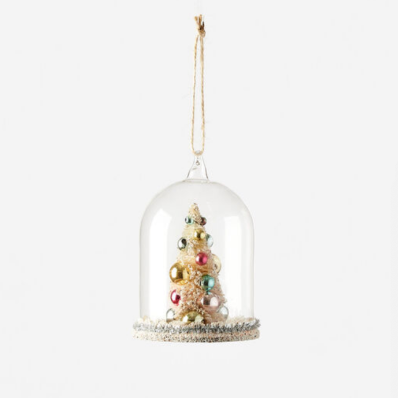 Christmas Tree in Glass Dome Ornament