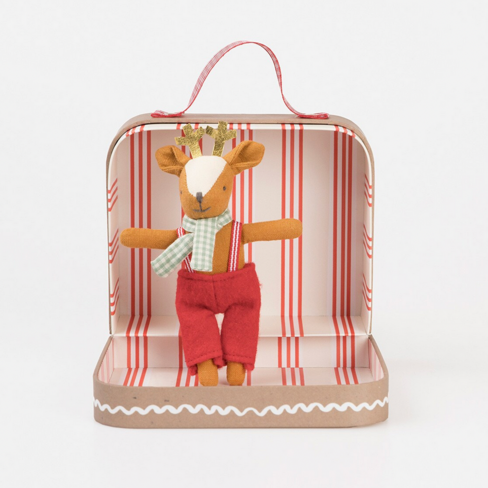 Reindeer Mini Doll & Suitcase