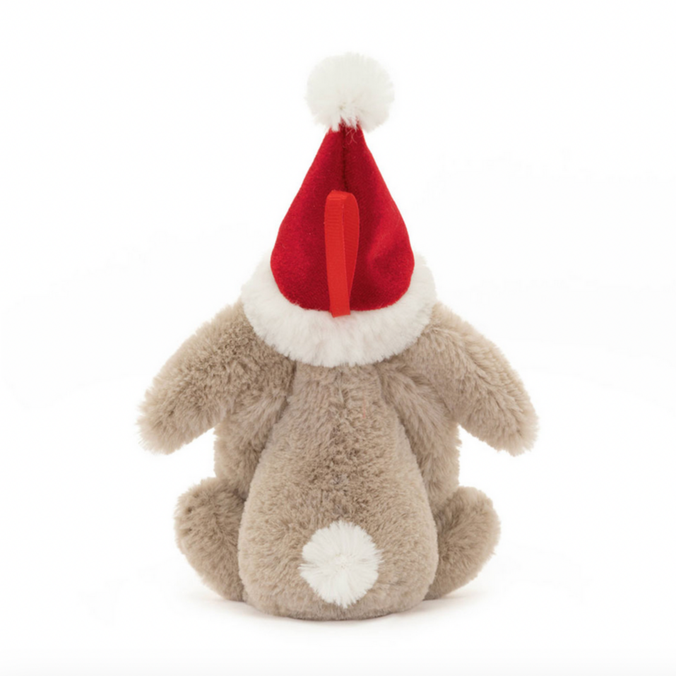 Bashful Christmas Bunny Decoration Ornament