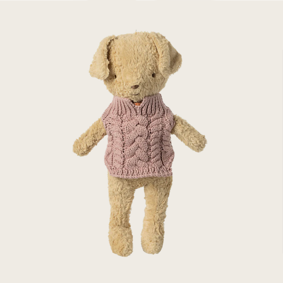 Maileg Puppy Supply Sweater - dark rose