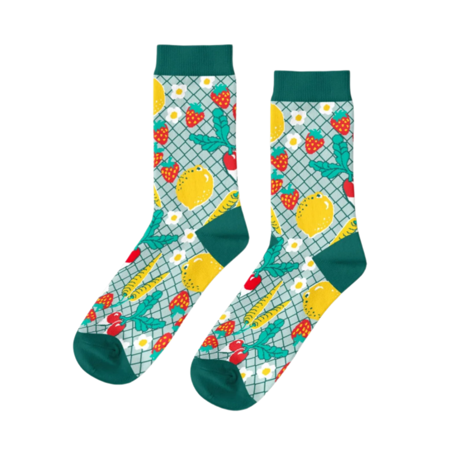 Farmers' Market Crew Socks - Small